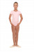 Г 83-301 Купальник гимнастический, рукав-футболка (хлопок) Цвет фламинго