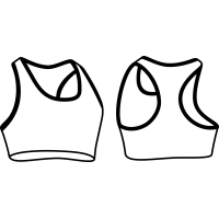 Т 05-301 Топик на резинке с кантом, спина-борцовка