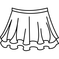 Ю 02-551 Юбка-солнце двухслойная